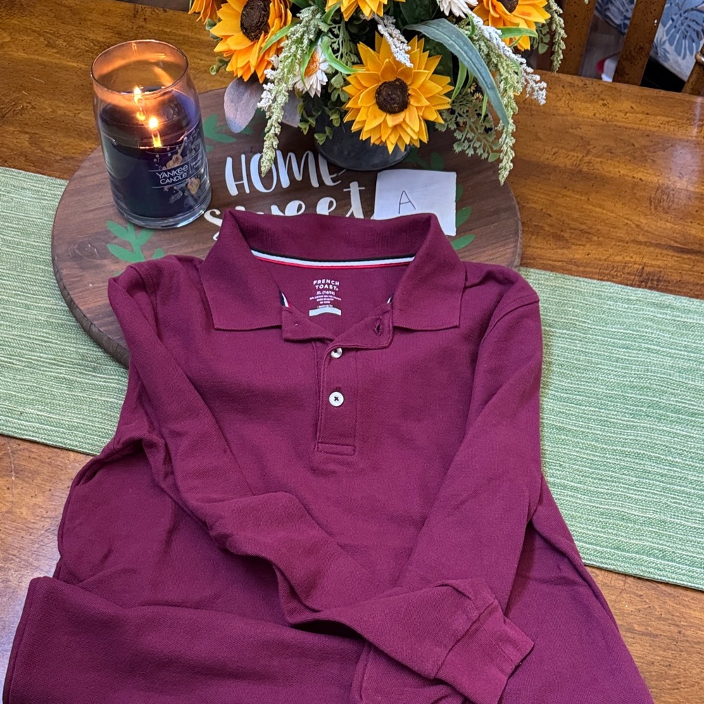 French Toast Maroon Polo Shirt